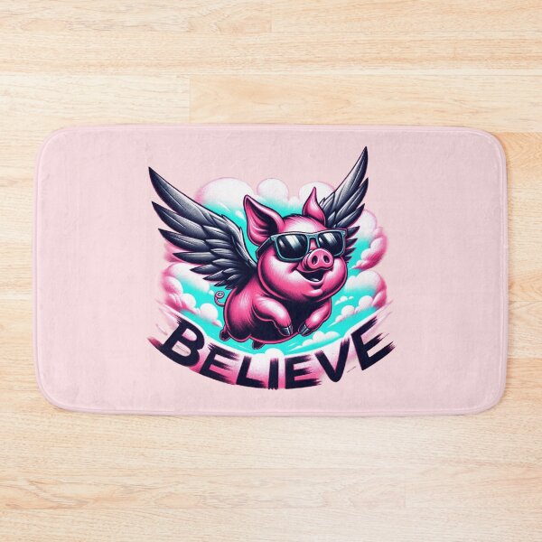 Item preview, When Pigs Fly - Whimsical Winged Pig Art designed and sold by RuyaFab.