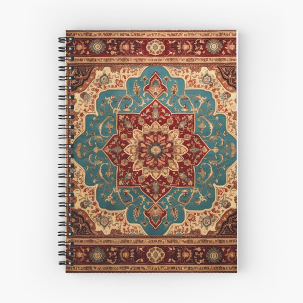Item preview, Antique Persian Rug Dark Crimson And Azure designed and sold by GrinGalore.