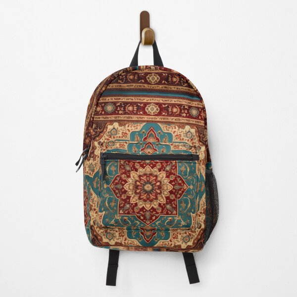 Item preview, Antique Persian Rug Dark Crimson And Azure designed and sold by GrinGalore.