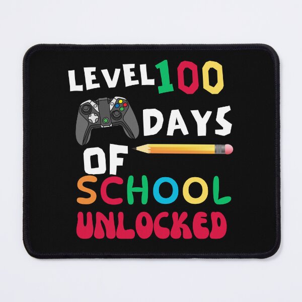 Artikelvorschau, Level 100 Days of School freigeschaltet, Level 100 Days of School abgeschlossen, Happy 100 Days of School, 100 Days Videospiel, 100 Days Gamer Boys entworfen und verkauft von Creativedsigna.