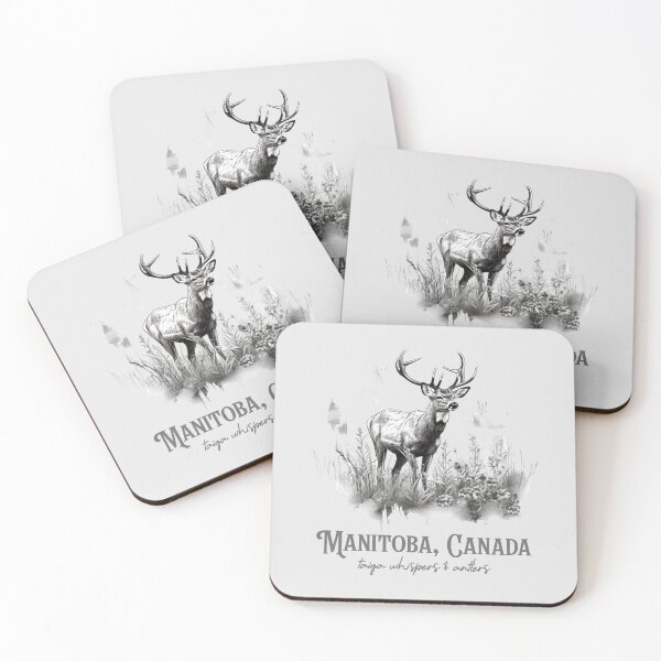 Item preview, WHISPERS OF THE TAIGA: HAND-DRAWN DEER ART FROM MANITOBA designed and sold by kcaandwu.