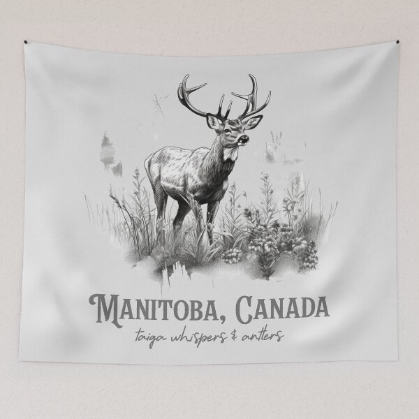 Item preview, WHISPERS OF THE TAIGA: HAND-DRAWN DEER ART FROM MANITOBA designed and sold by kcaandwu.