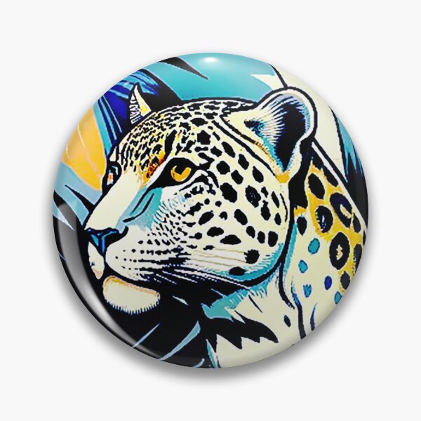 Item preview, Blue leopards in tropical leaves. designed and sold by veroniss.