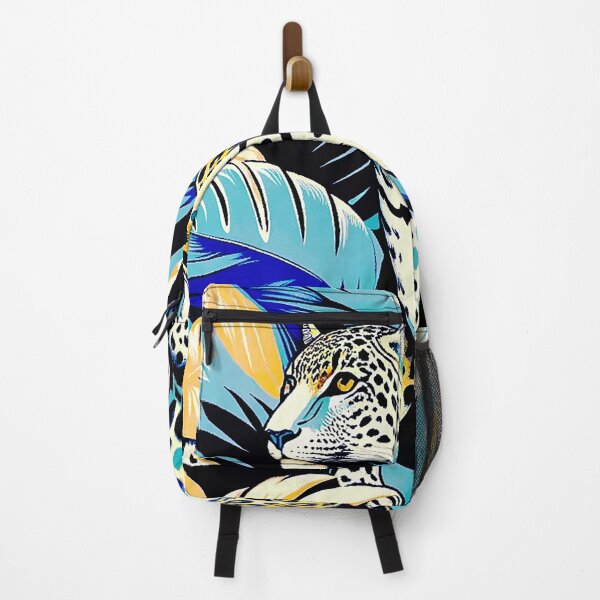 Item preview, Blue leopards in tropical leaves. designed and sold by veroniss.