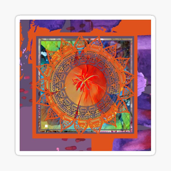 Mandala Sunset Sticker