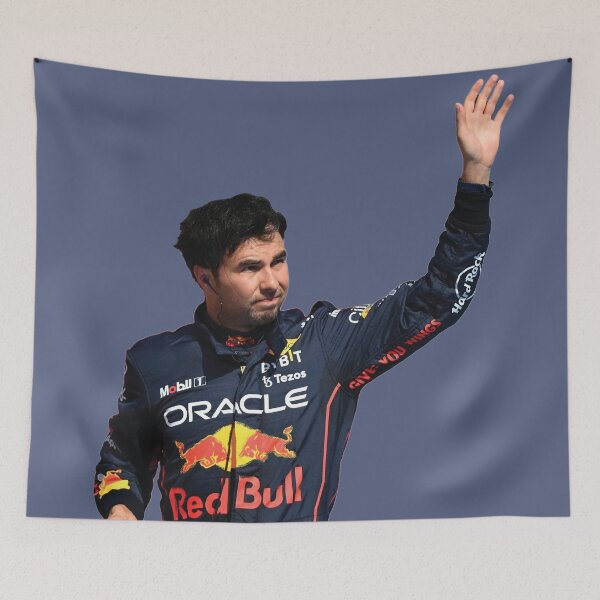 Item preview, Sergio Checo F1 Driver Waving to fans F1 Team Max Teammate designed and sold by FormulaGTee1.