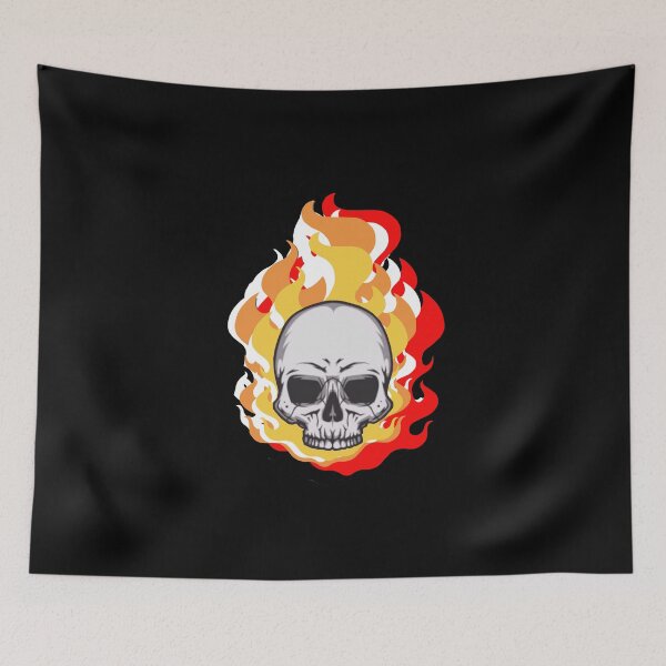 Item preview, Skull on fire designed and sold by leong732.