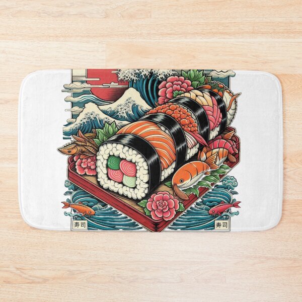 Item preview, Sushi Wave Men Women Vintage Edo Japanese designed and sold by Collin36.