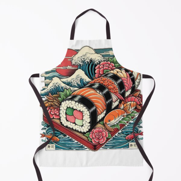 Item preview, Sushi Wave Men Women Vintage Edo Japanese designed and sold by Collin36.