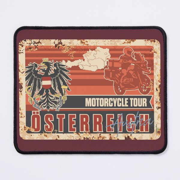 Item preview, Austria Motorcycle Tour Austrian Motorcycle Sticker T-Shirt 01 designed and sold by OuterShellUK.