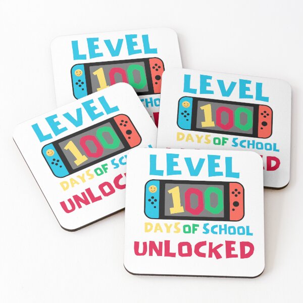 Artikelvorschau, Level 100 Days of School freigeschaltet, Level 100 Days of School abgeschlossen, Happy 100 Days of School, 100 Days Videospiel, 100 Days Gamer Boys entworfen und verkauft von Creativedsigna.