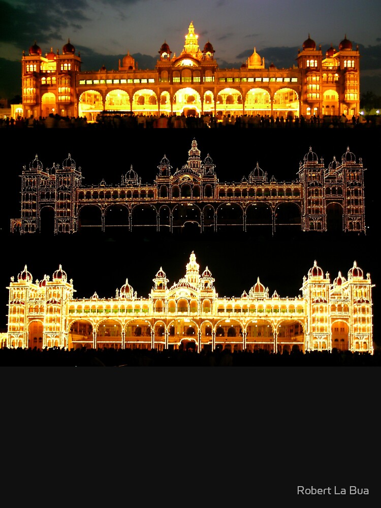 "Three Illuminations Of Mysore Palace, India" Tshirt for Sale by robertlabua Redbubble