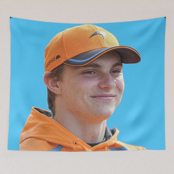 Item preview, Oscar Piastri F1 Driver in McLarenF1 Clothes Smile Norris Teammate designed and sold by FormulaGTee1.