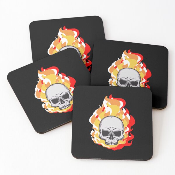 Item preview, Skull on fire designed and sold by leong732.