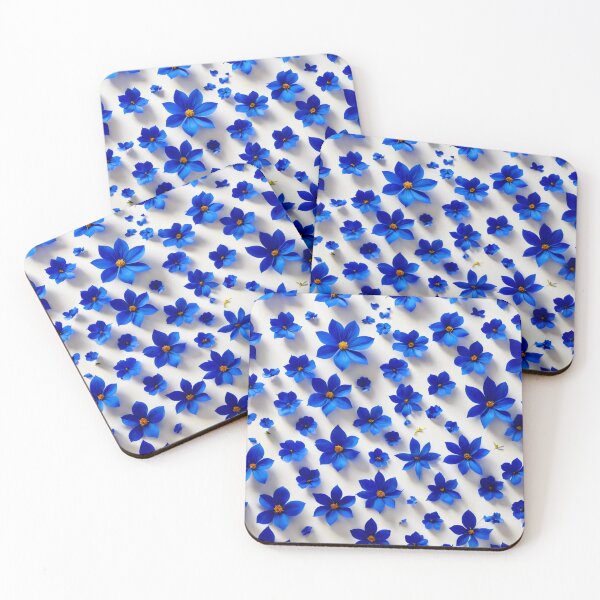 Item preview, Blue Flower Pattern designed and sold by Bunmigraphics .