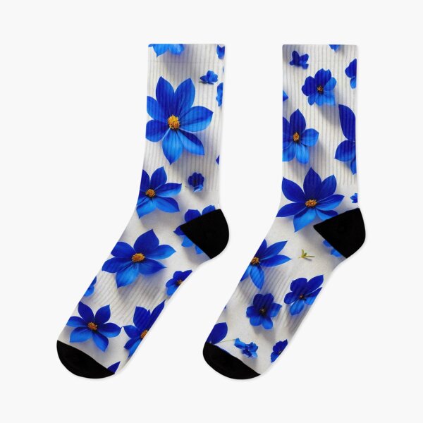 Item preview, Blue Flower Pattern designed and sold by Bunmigraphics .