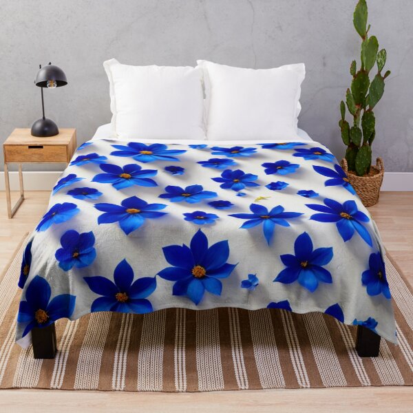 Artikelvorschau, Blaues Blumenmuster entworfen und verkauft von Bunmigraphics .