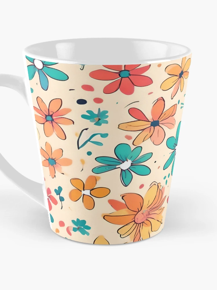 Thumbnail 3 of 4, Coffee Mug, Small Flower Pattern designed and sold by RiawsShop.
