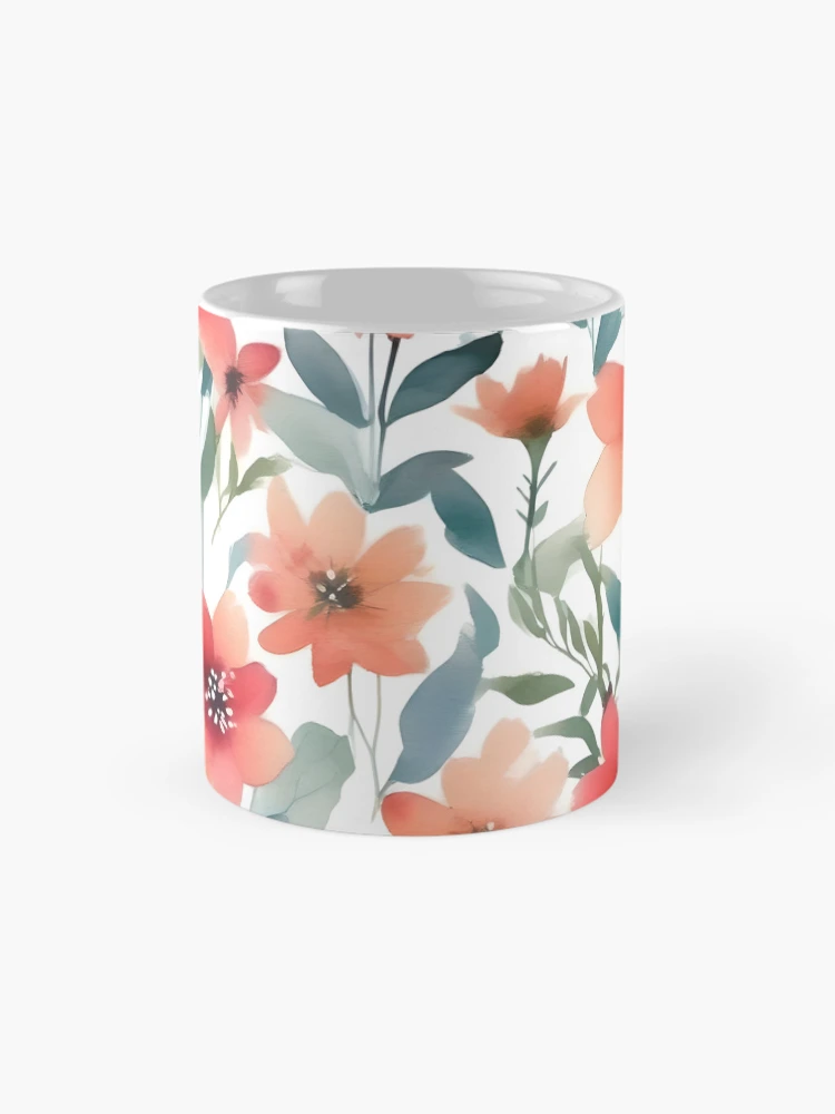 Thumbnail 4 of 6, Coffee Mug, Strong Flower pattern designed and sold by RiawsShop.