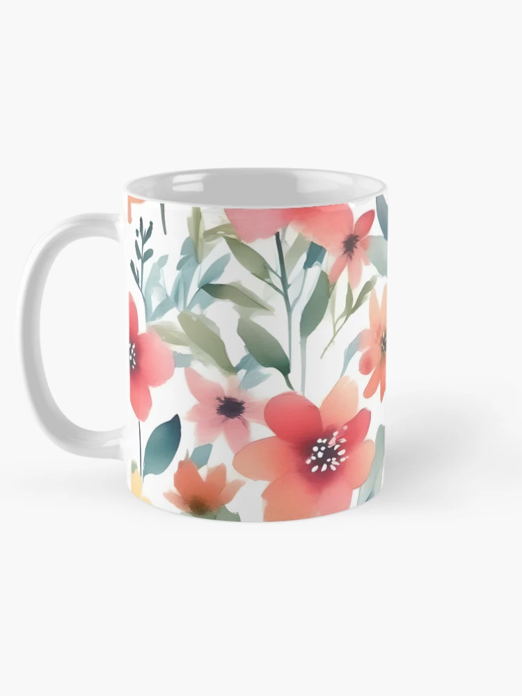 Thumbnail 5 of 6, Coffee Mug, Strong Flower pattern designed and sold by RiawsShop.