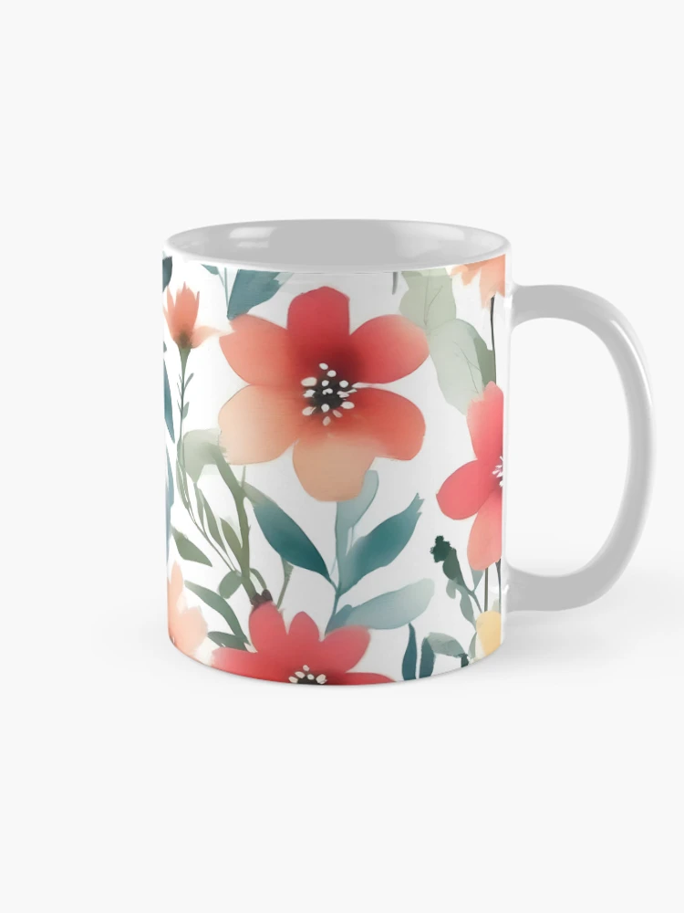 Thumbnail 3 of 6, Coffee Mug, Strong Flower pattern designed and sold by RiawsShop.