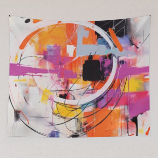 Item preview, Vibrant Modern Art Bold Abstract Eccentric geometric Design  designed and sold by NortonArt.