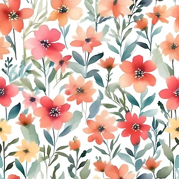 Artwork thumbnail, Strong Flower pattern by RiawsShop