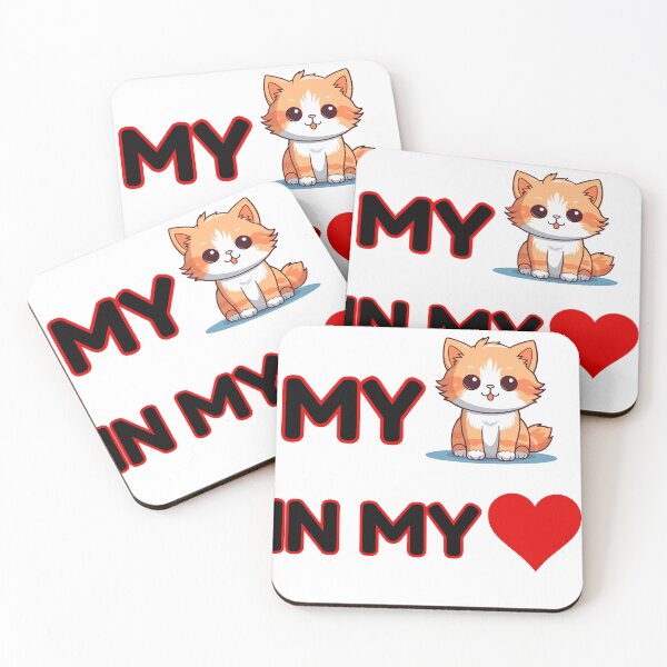 Item preview, MY CAR IN MY HEART - Cat Quotes designed and sold by Creations-by-AD.