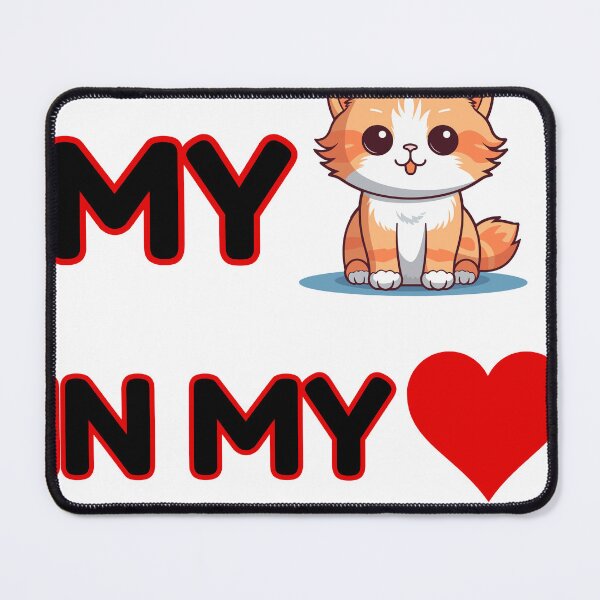 Item preview, MY CAR IN MY HEART - Cat Quotes designed and sold by Creations-by-AD.
