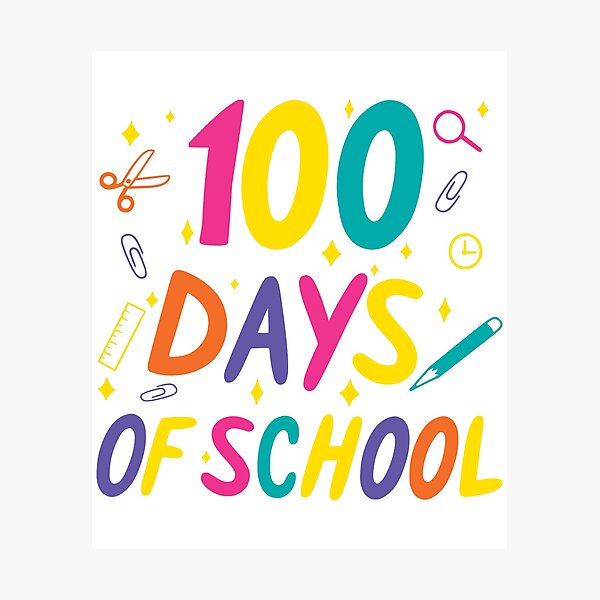 Item preview, 100 Days of School designed and sold by Smixbaby.