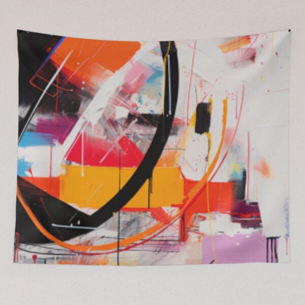 Item preview, Vibrant Modern Art Bold Abstract Eccentric geometric Design  designed and sold by NortonArt.