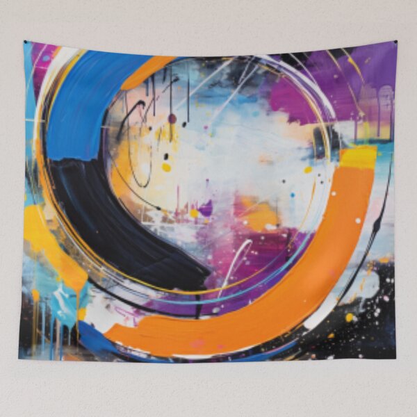 Item preview, Vibrant Modern Art Bold Abstract Eccentric geometric Design  designed and sold by NortonArt.