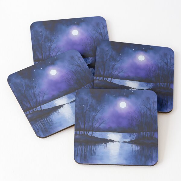 Item preview, Midnight Moon Reflection designed and sold by colorvisionart.