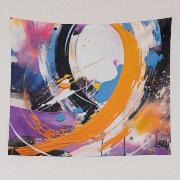 Item preview, Vibrant Modern Art Bold Abstract Eccentric geometric Design  designed and sold by NortonArt.