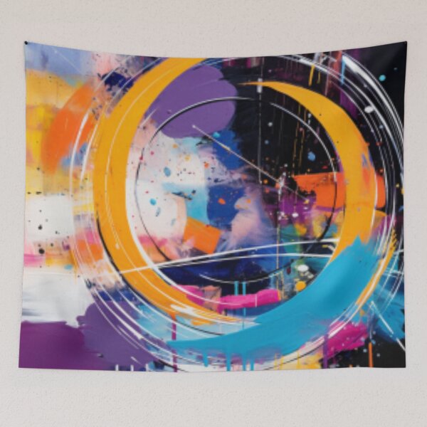Item preview, Vibrant Modern Art Bold Abstract Eccentric geometric Design  designed and sold by NortonArt.