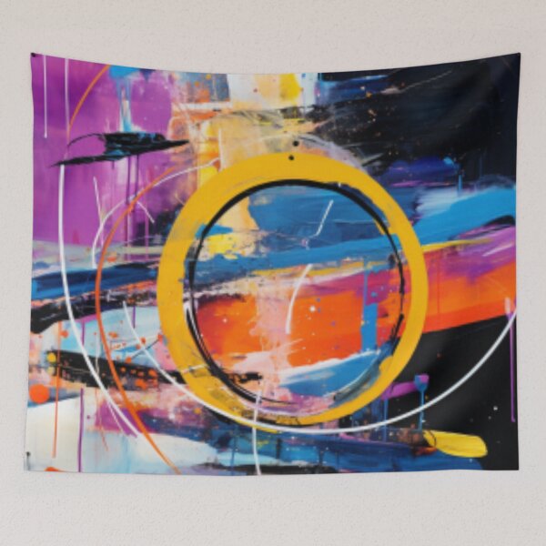Item preview, Vibrant Modern Art Bold Abstract Eccentric geometric Design  designed and sold by NortonArt.