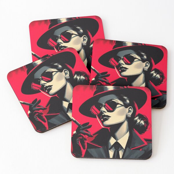 Item preview, Crime Woman Vintage [neo noir, black and red] designed and sold by RESToRAPTOR.