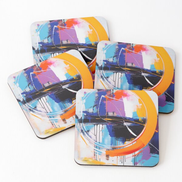 Item preview, Vibrant Modern Art Bold Abstract Eccentric geometric Design  designed and sold by NortonArt.