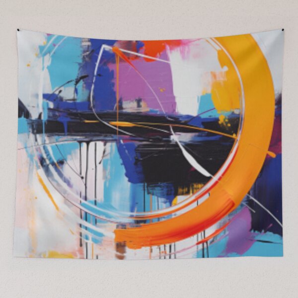Item preview, Vibrant Modern Art Bold Abstract Eccentric geometric Design  designed and sold by NortonArt.