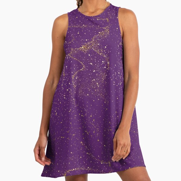 slim fit dress slacks Gameday Girl Sequin Dress Medium / Purple/Gold main image 1