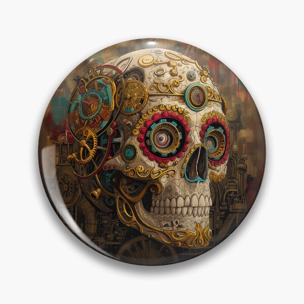 Item preview, Mechanical Steampunk Skull Design designed and sold by KatanaCreative.