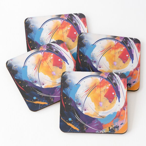 Item preview, Vibrant Modern Art Bold Abstract Eccentric geometric Design  designed and sold by NortonArt.