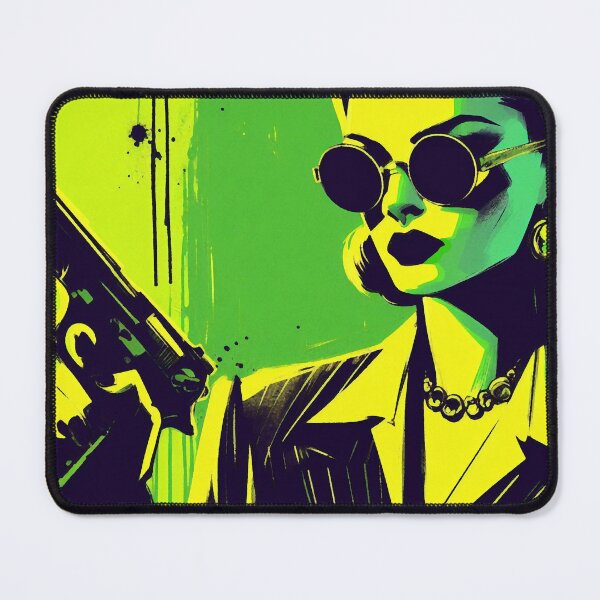 Item preview, Crime Mafia Woman Vintage [neo noir, green] designed and sold by RESToRAPTOR.