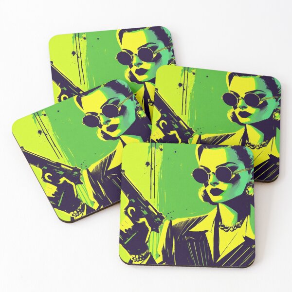 Item preview, Crime Mafia Woman Vintage [neo noir, green] designed and sold by RESToRAPTOR.