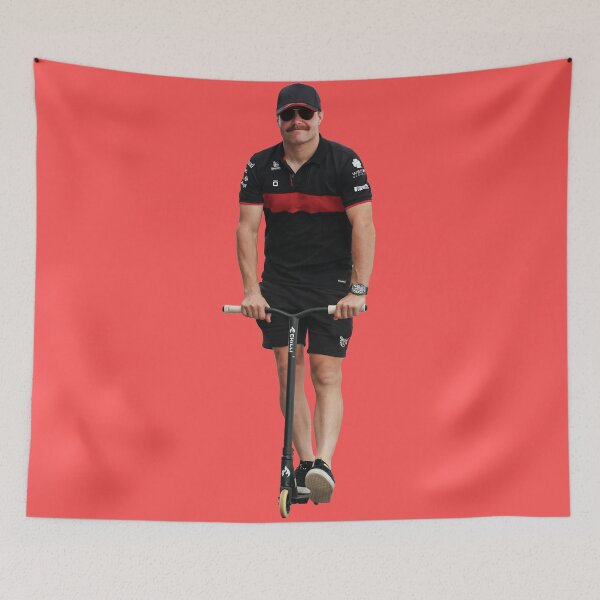 Item preview, Valtteri Bottas F1 Driver on a Scooter Alfa F1 Team Zhou Guanyu Teammate Stake designed and sold by FormulaGTee1.