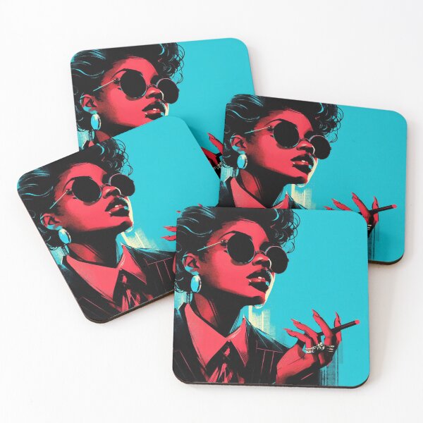 Item preview, Crime Mafia Woman [neo noir, red and cyan] designed and sold by RESToRAPTOR.