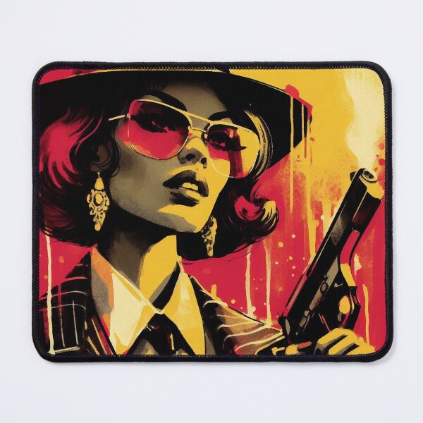 Item preview, Mafia Crime Woman [neo noir, red and yellow] designed and sold by RESToRAPTOR.