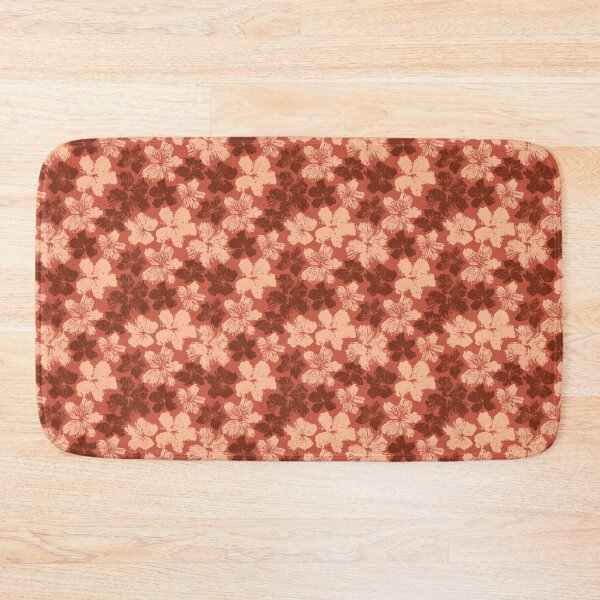 Item preview, Terracotta Peach Floral Pattern designed and sold by illidesign.