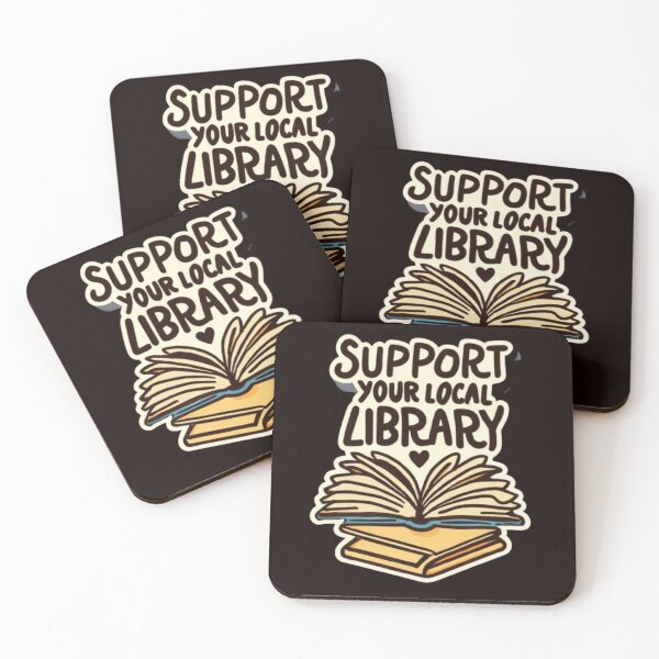 Item preview, Support Your Local Library Books Reading Librarian designed and sold by sadedream.