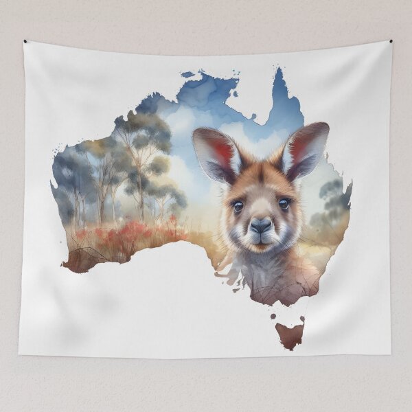 Item preview, Kangaroo in the wild Australia designed and sold by RubisLeaf.